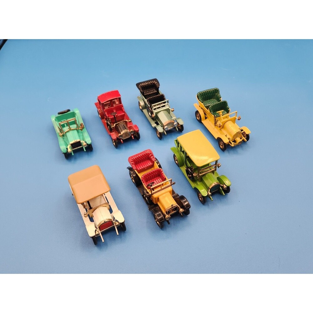 Vintage 1956-1960 Lesney Made In England Models of Yesteryear Lot Of Seven Cars
